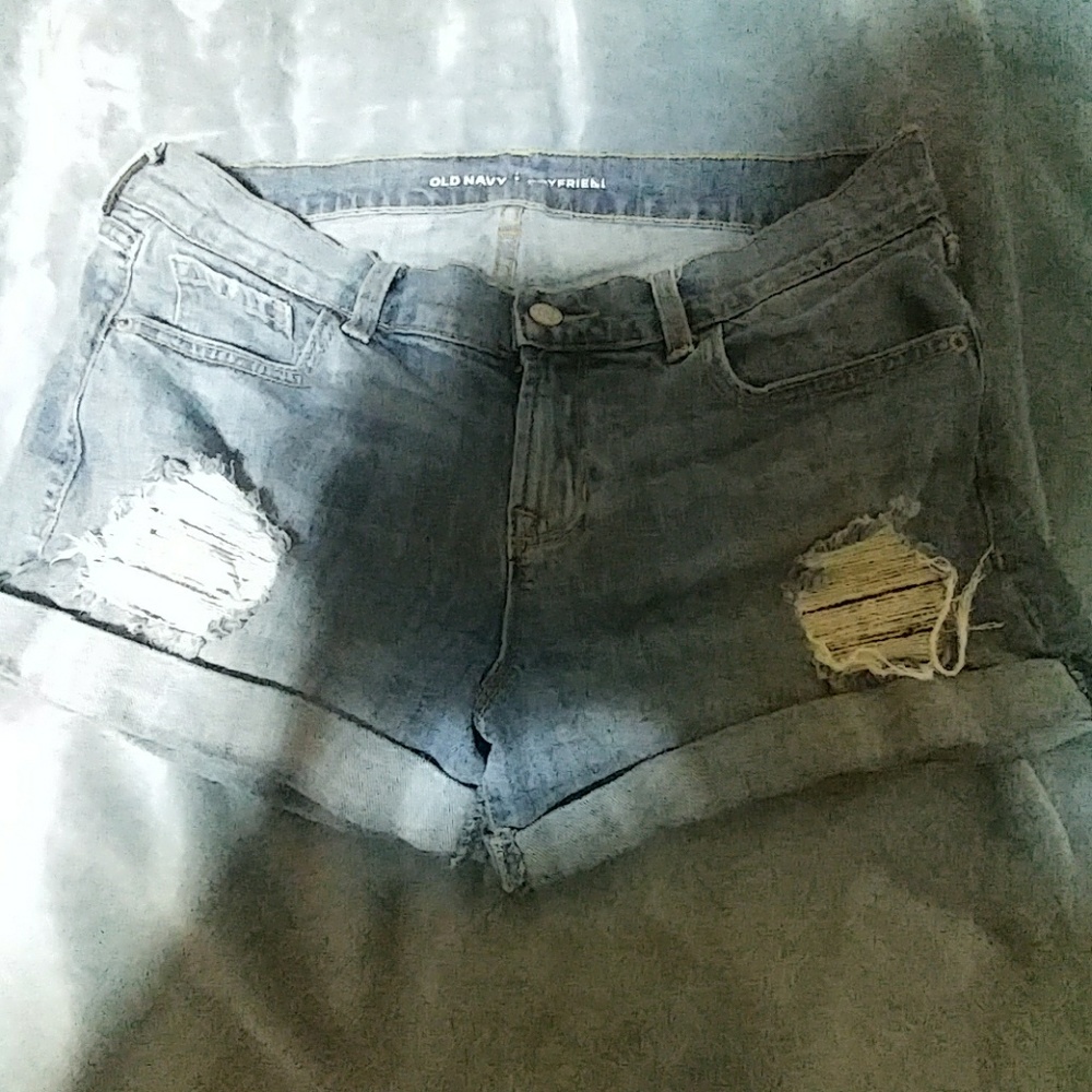 Blue jean shorts